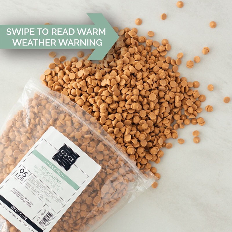 Merckens Butterscotch Chips - 5 lb. Bag