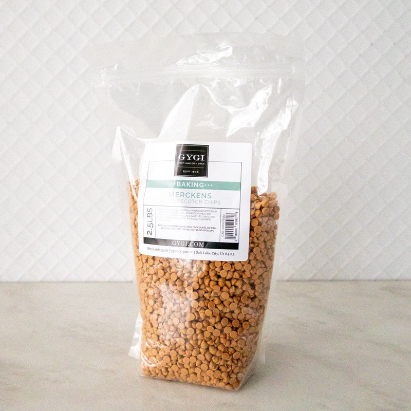 Merckens Mini Butterscotch Chips - 2.5 Lb. Bag