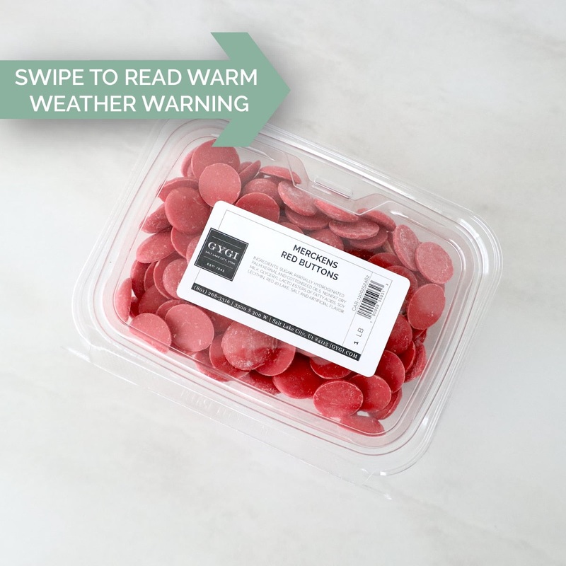 Merckens Red Buttons - 1 lb