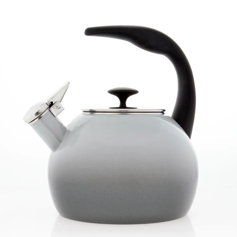 2qt Fog Grey Teakettle