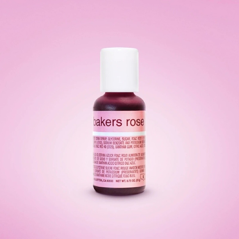 Bakers Rose Liqua-Gel .70 Oz Food Coloring
