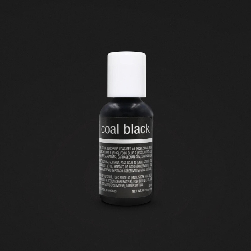 Coal Black Liqua-Gel .70 Oz Food Coloring