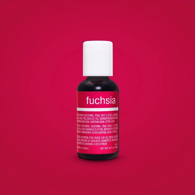 Fuchsia Liqua-Gel .70 Oz Food Coloring