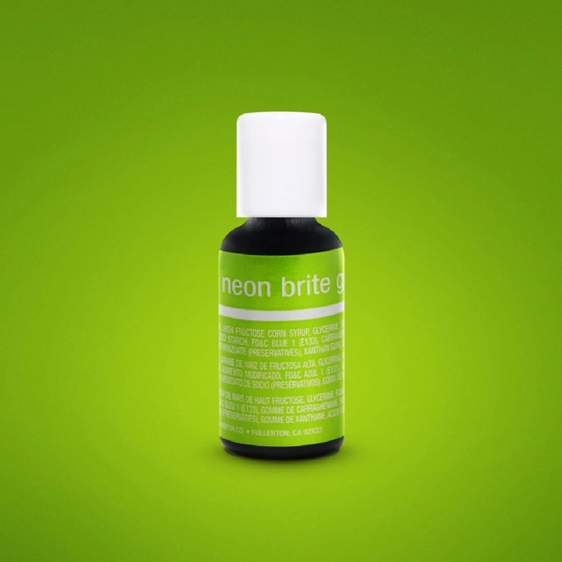 Neon Brite Green Liqua-Gel .70 Oz Food Coloring