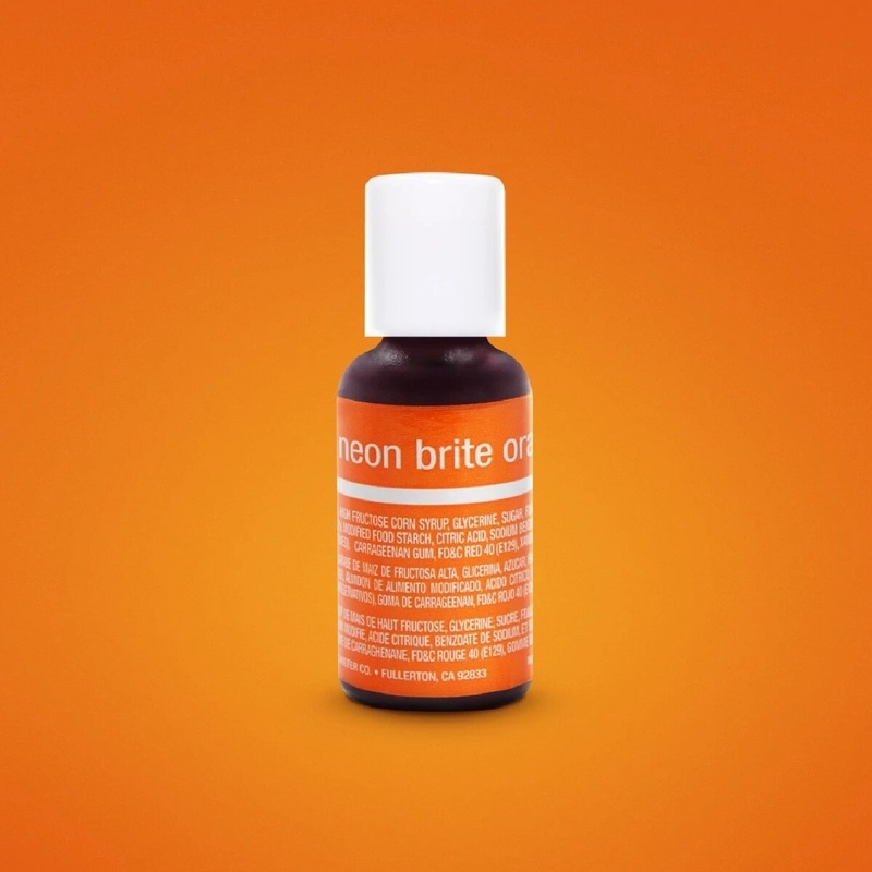 Neon Brite Orange Liqua-Gel .70 Oz Food Coloring