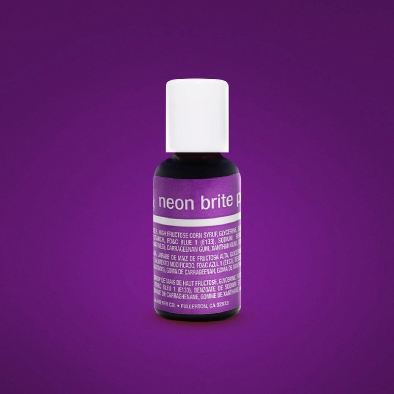 Neon Brite Purple Liqua-Gel .70 Oz Food Coloring