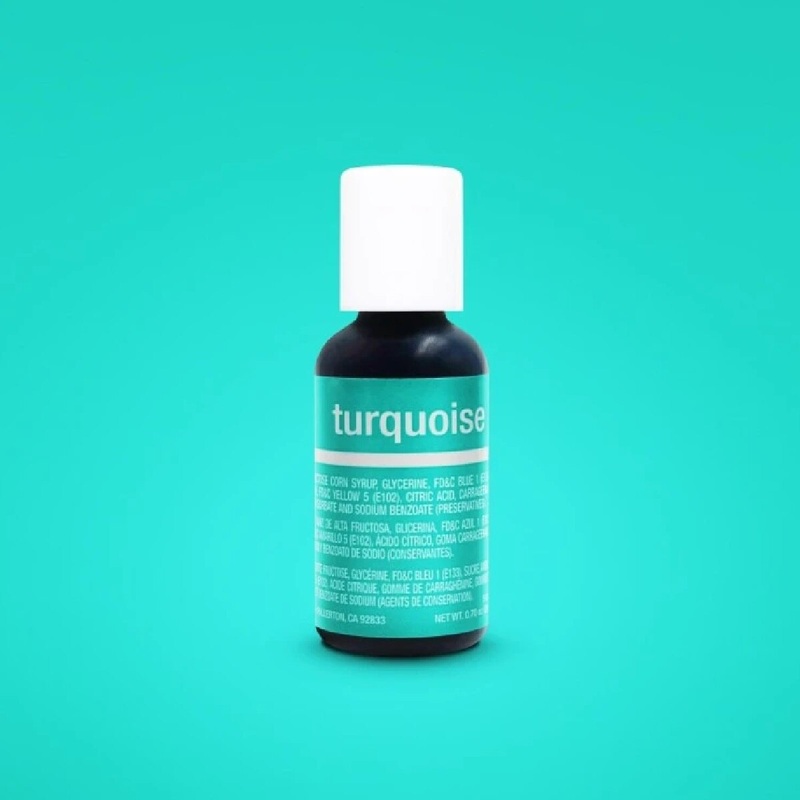 Turquoise Liqua-Gel .70 Oz Food Coloring