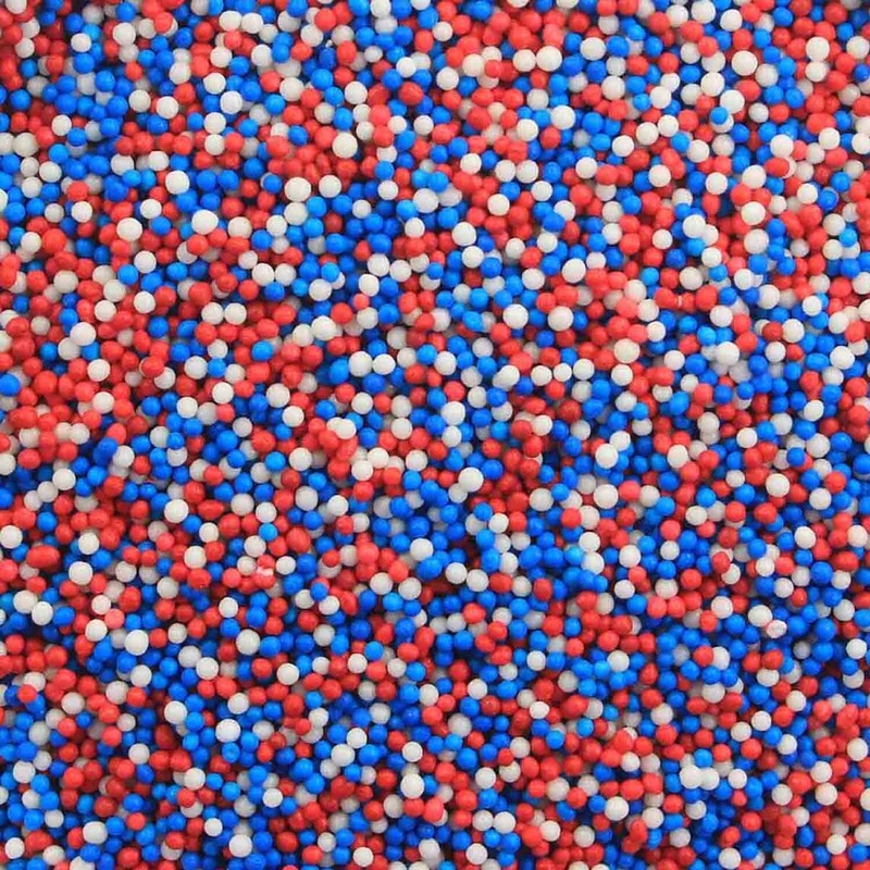 3.8oz Red/White/Blue Nonpareils