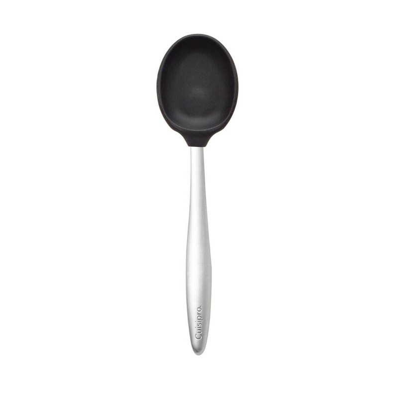 8" Black Silicone Piccolo Spoon