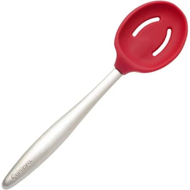 8" Red Piccolo Slotted Spoon