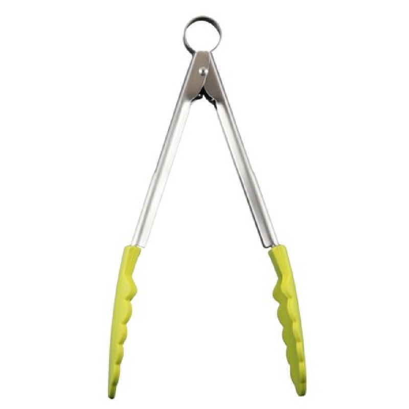 9.5" Green Apple Silicone Tipped Tong