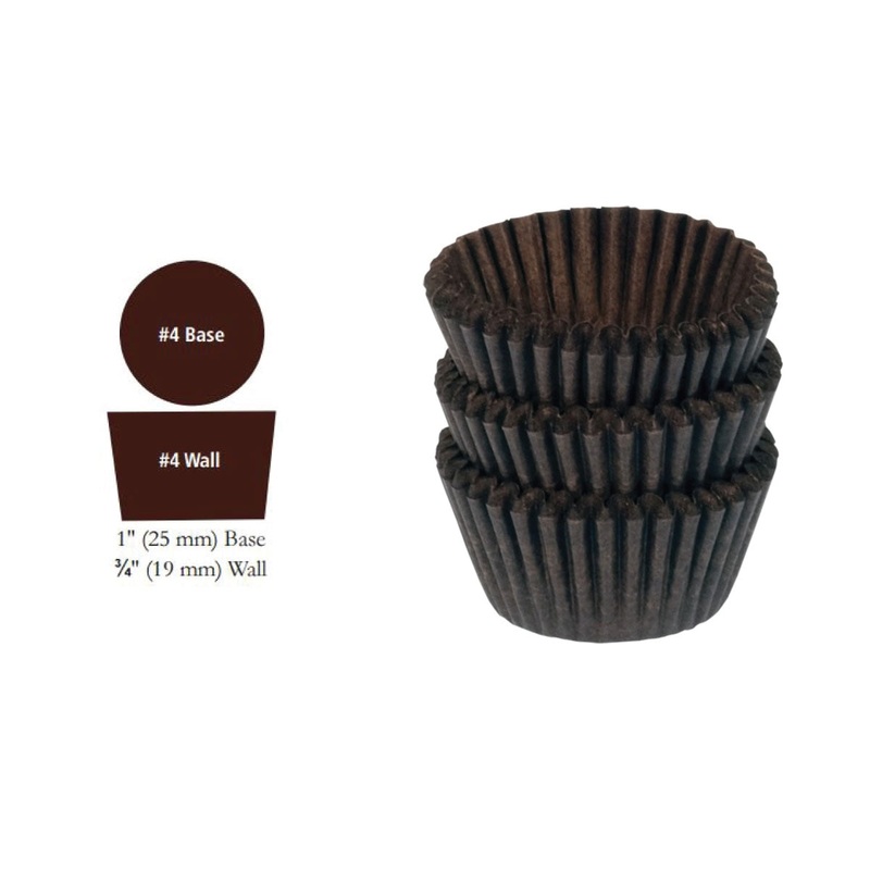 Brown #4 Candy Cup 500/Pkg