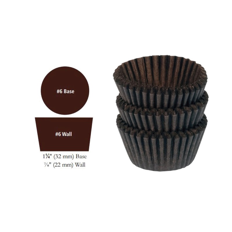 Brown #6 Candy Cup 500/pkg