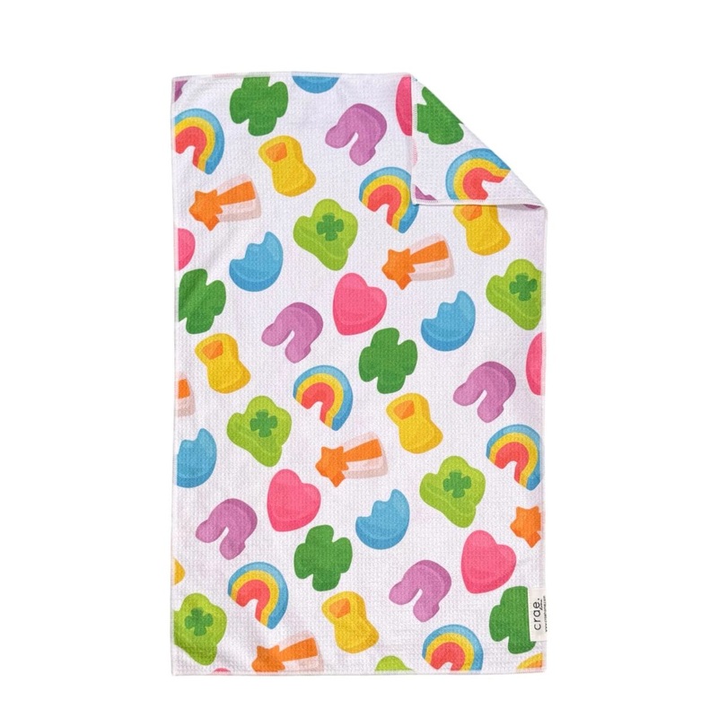Clovers and Blue Moons Double-Sided Hand Towel