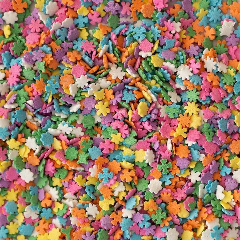 Flower Shaped Sprinkles - 1/2 Lb