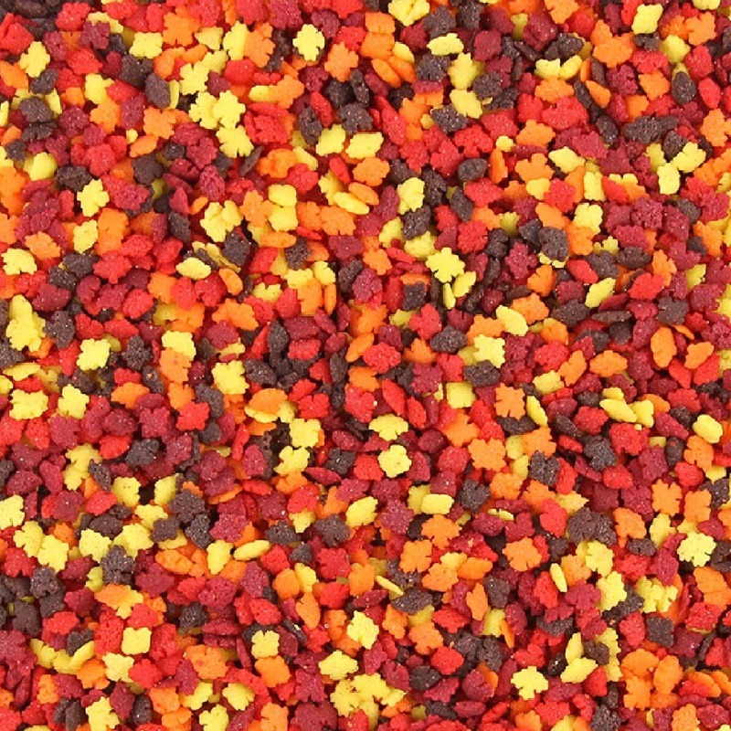 Mini Fall Leaves Sprinkles - 1/2 Lb.