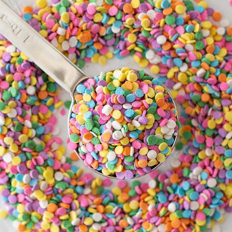 Pastel Sequin Confetti Sprinkles - 1/2 Lb