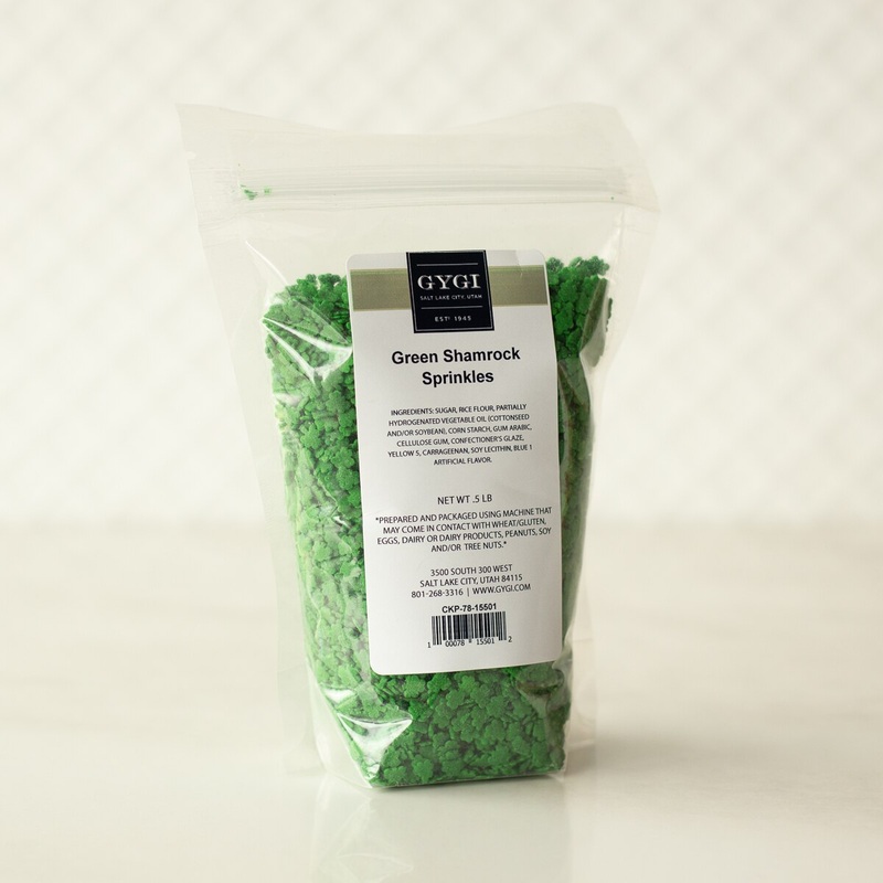 Shamrock Shaped Sprinkles - 1/2 lb Bag