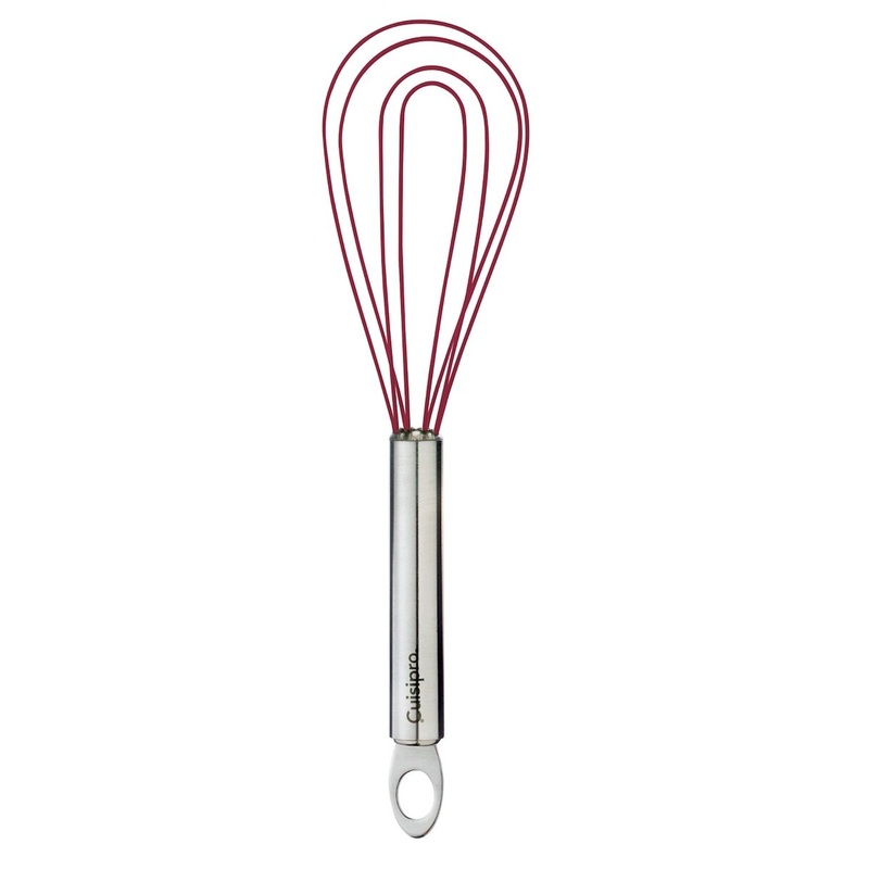 Silicone & Stainless Steel 8" Flat Whisk