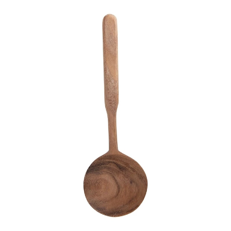 10" Hand-Carved Acacia Wood Spoon