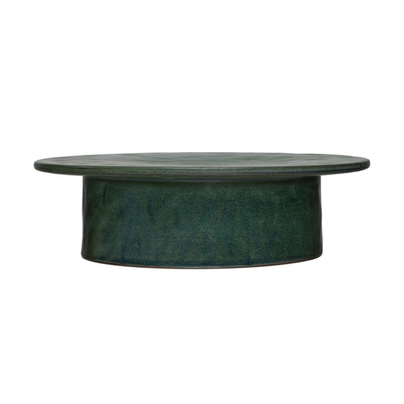 12" Stoneware Bowl w/Pedestal