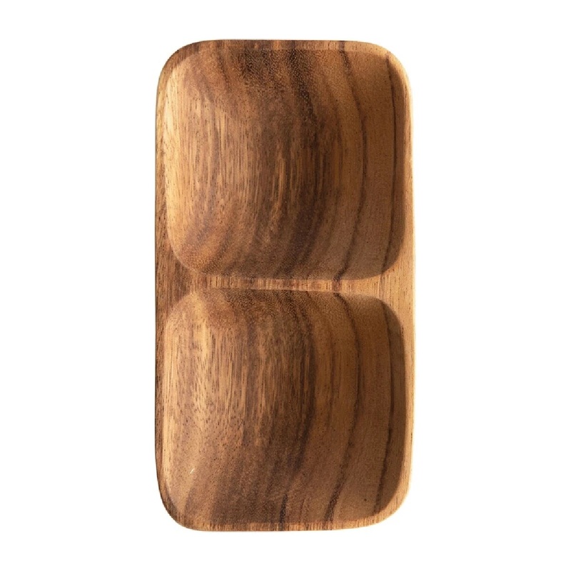 Acacia Wood Tray 6-1/2"
