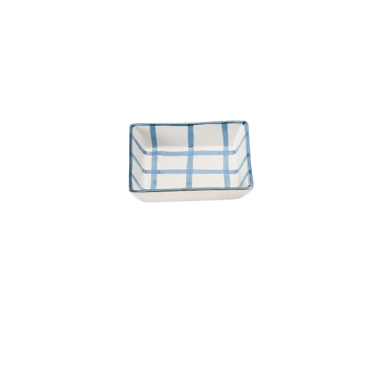 Hand-Painted Stoneware Tray- Small
