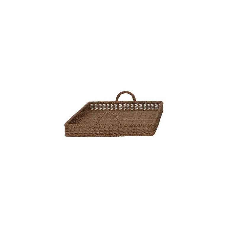 Hand-Woven Trays with Handle - Medium