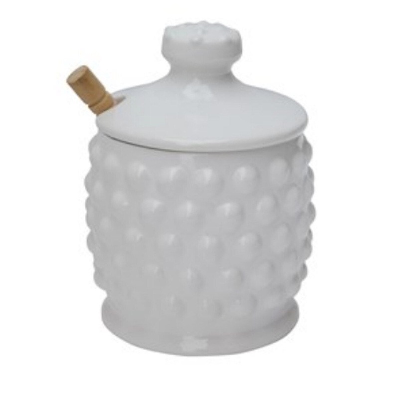 Hobnail Dolomite 5" Honey Jar