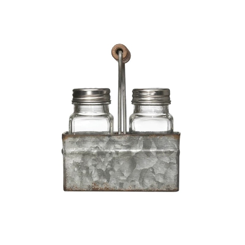 Salt/Pepper Shakers Glass 5"