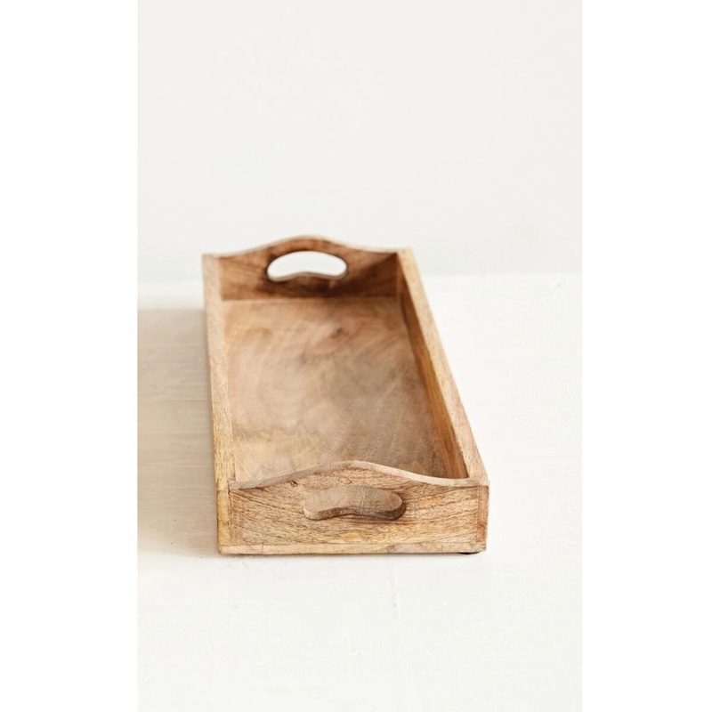 Tray Mango Wood Rectangle 15"
