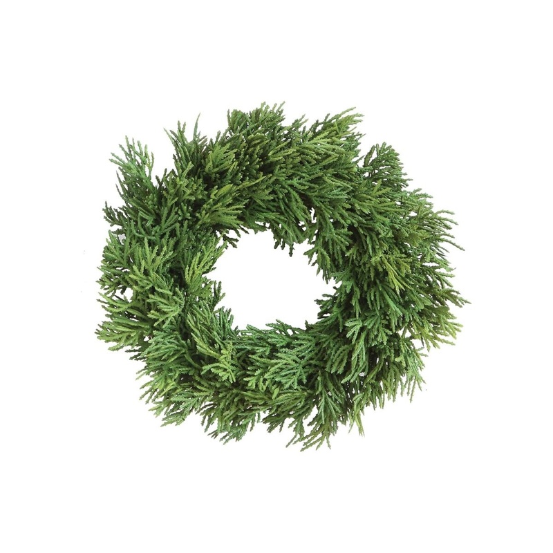 10" Artificial Cedar Wreath