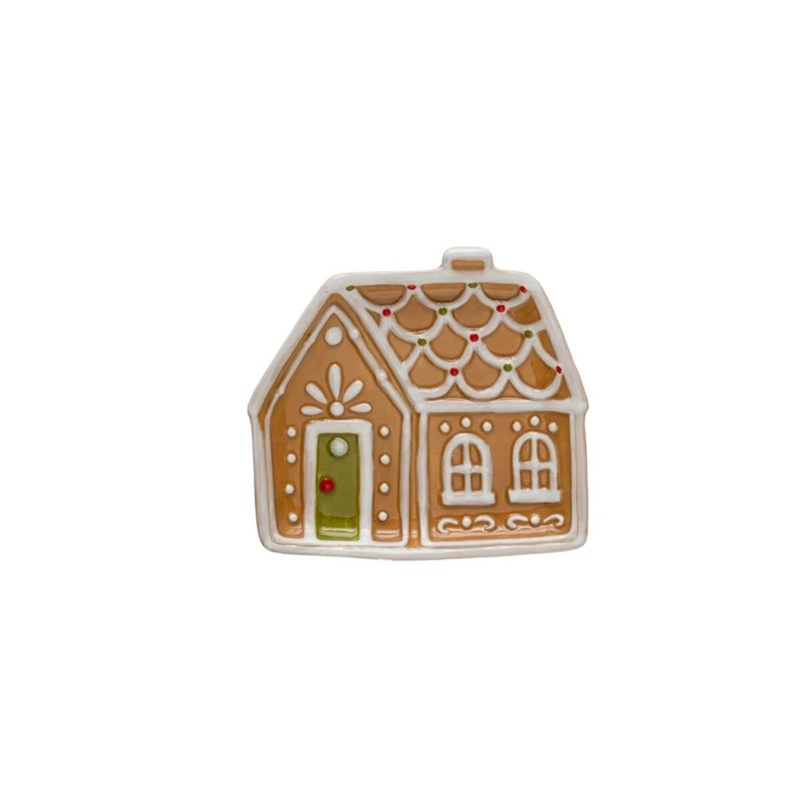 6" Gingerbread House Plate