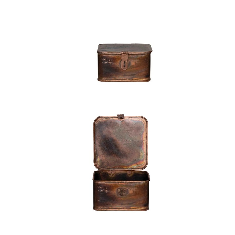 Copper Metal Box - Medium