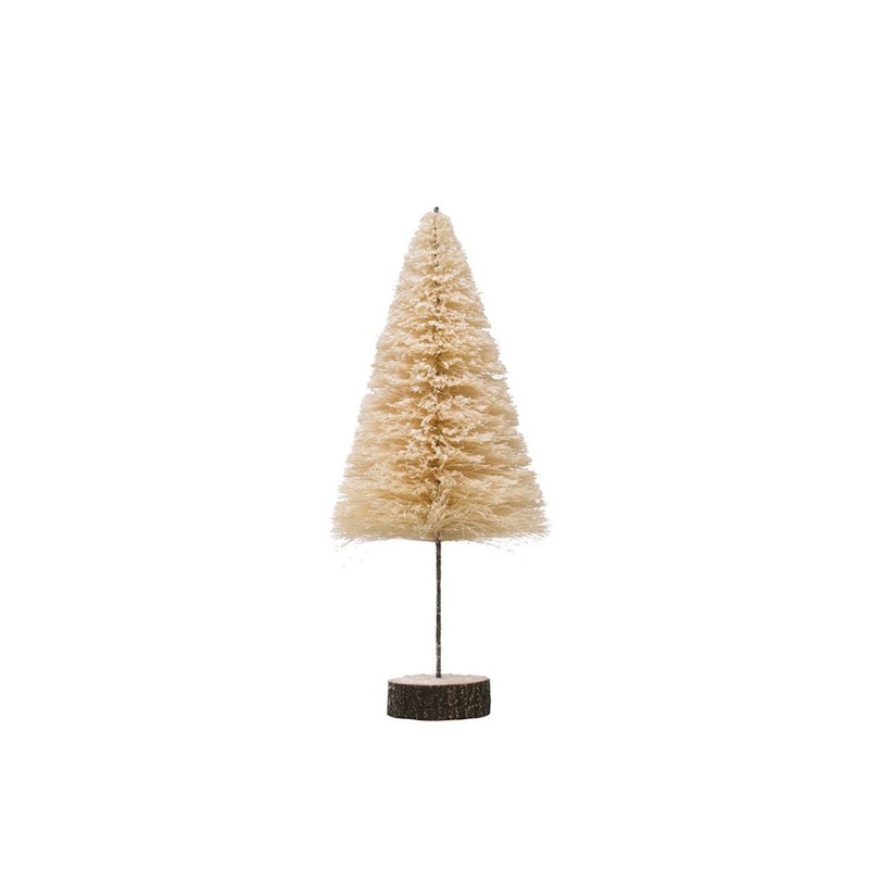 Cream Bottle Brush Tree - Large