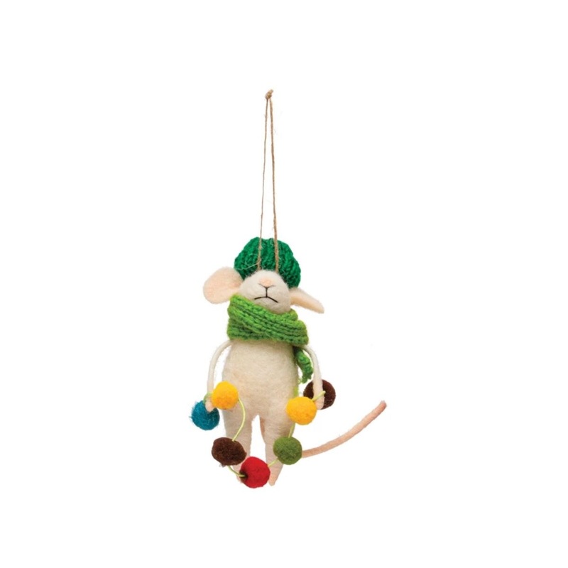 Felt Mouse Ornament