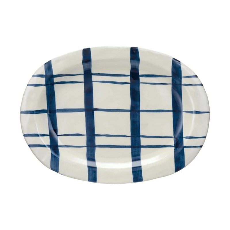Hand-Painted Stoneware Platter