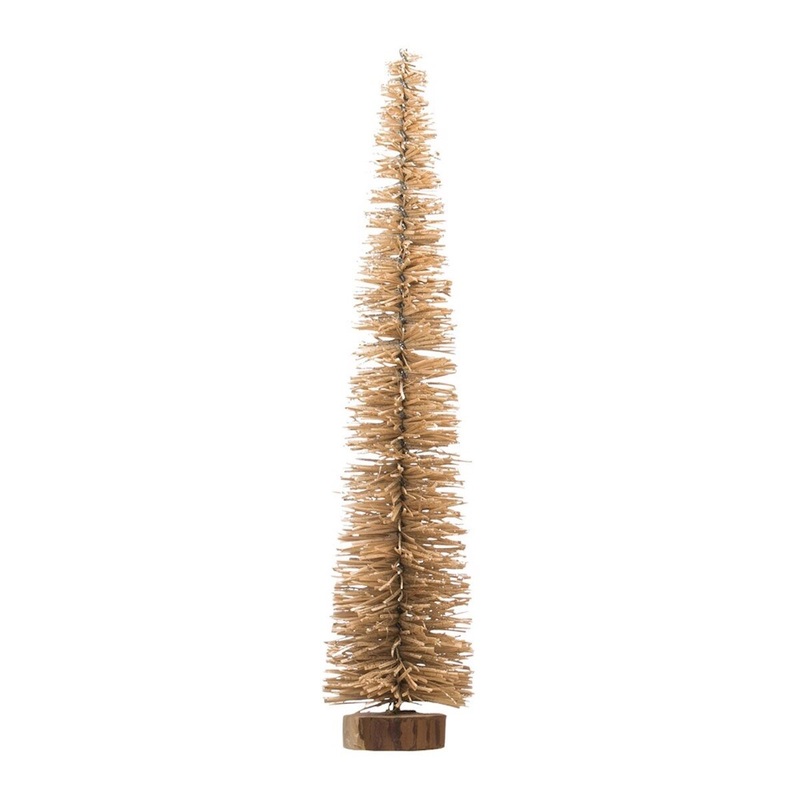 Wood Bottle Brush Tree - Large