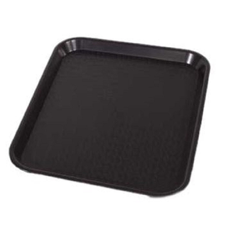 12" x 16" Black Fast Food Tray