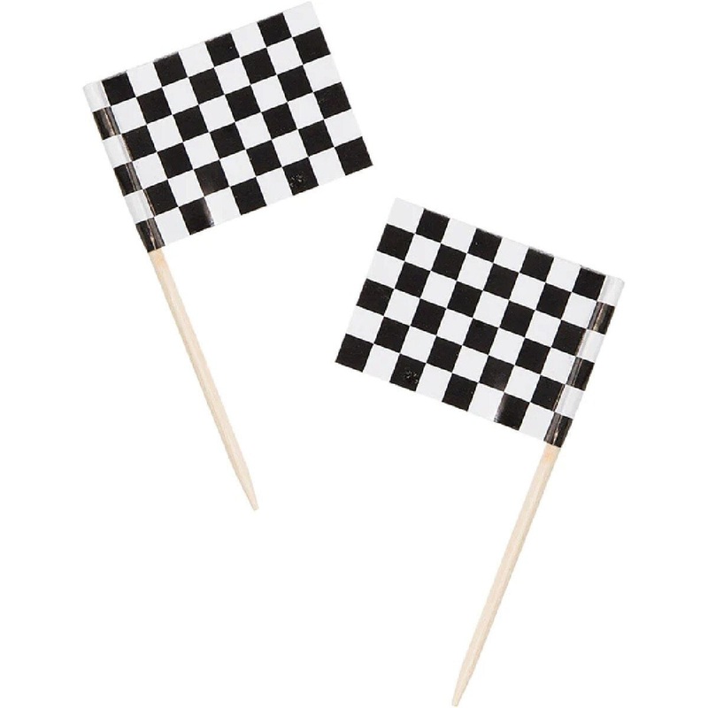 2.5" B/W Check Race Picks