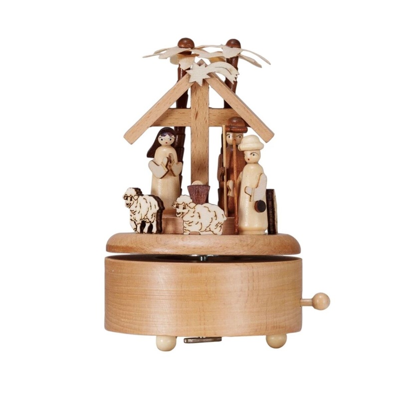 Nativity Music Box, Plays "Oh Christmas Tree"