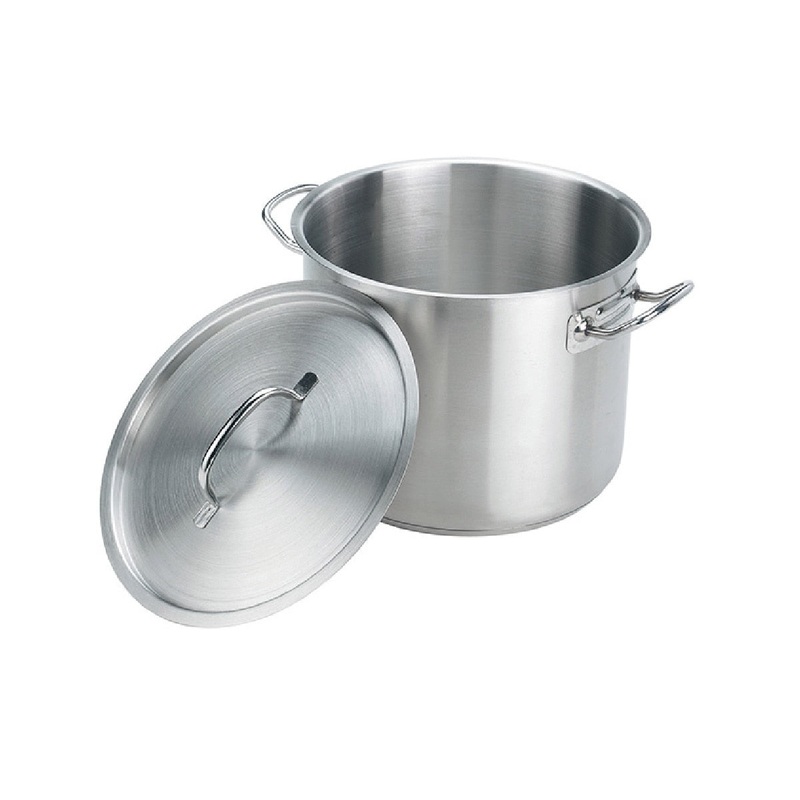Stainless Steel Clad Stock Pot w/ Cover - 8 Quart