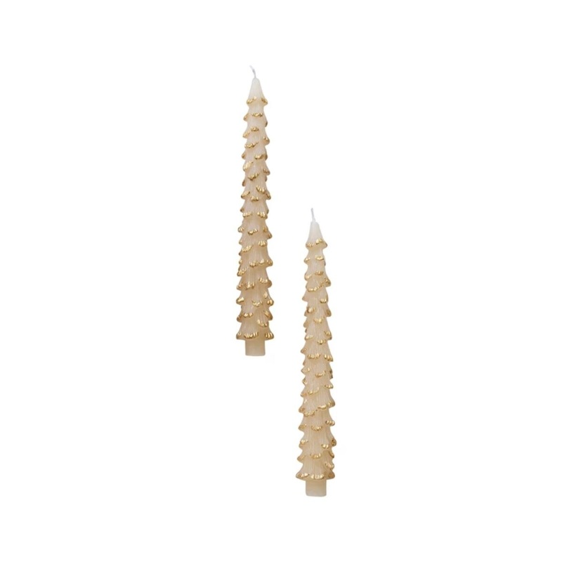 Unscented Tree Shaped Taper Candles in Box
