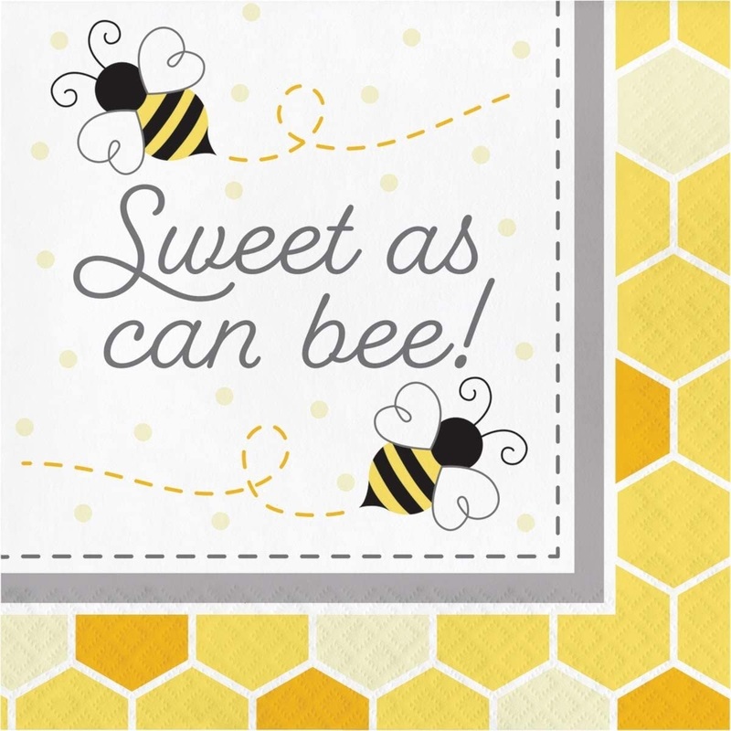 6.5" Bumblebee Baby Sweet As Can Be Napkins