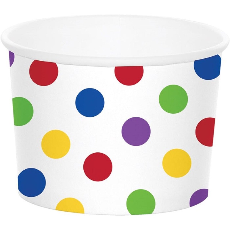 6-pc Multicolor Dot Treat Cups