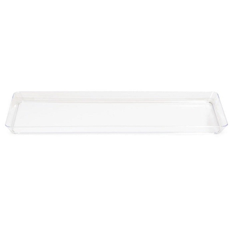 6" x 15.5" Clear Plastic Tray
