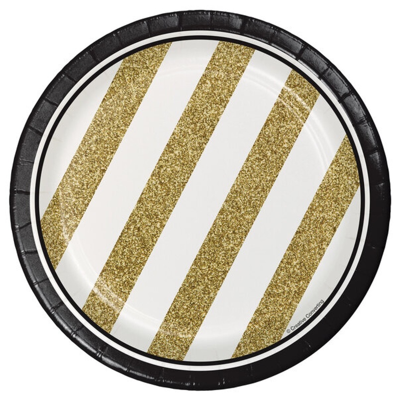 7" Black/Gold Plate