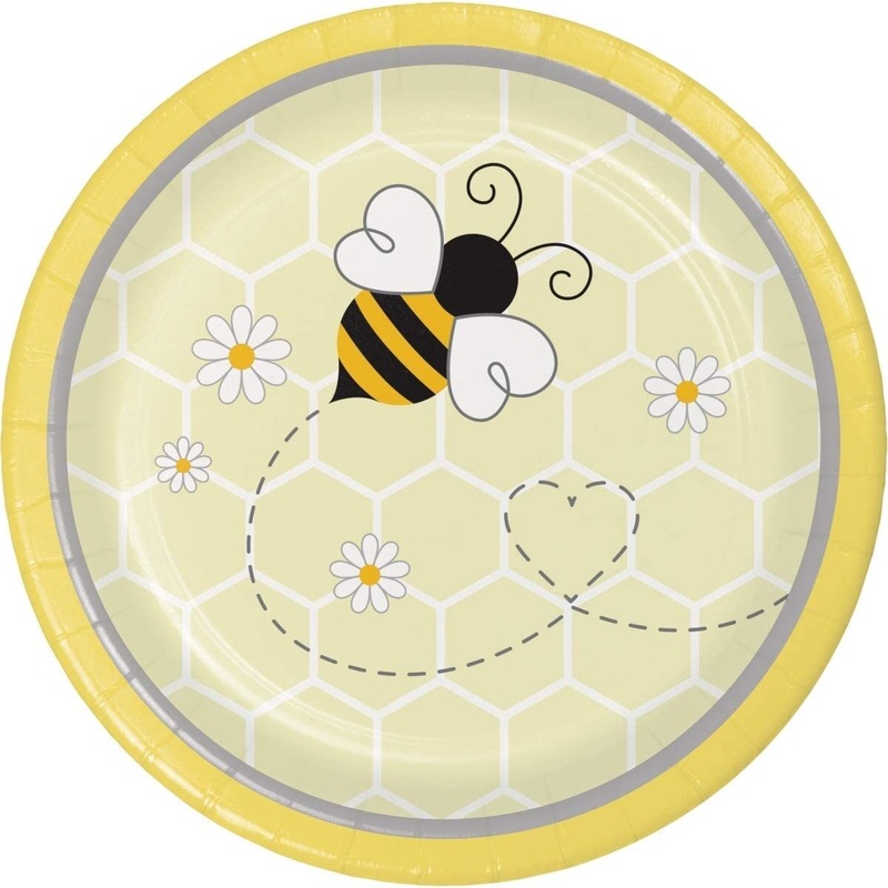 7" Bumblebee Baby Paper Plate