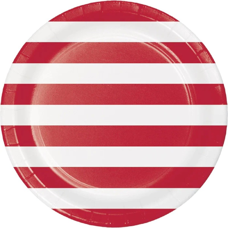 9" Dots & Stripes Paper Plate