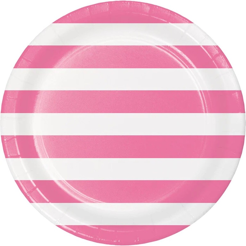 9" Dots & Stripes Paper Plates